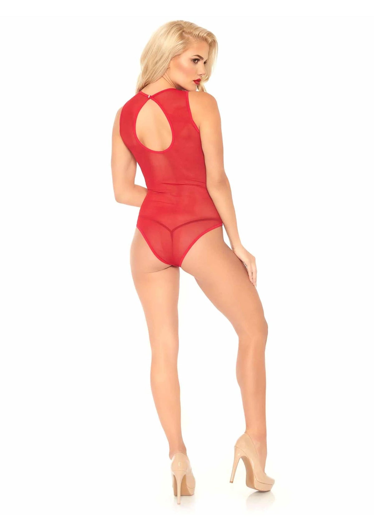 Bestel: Teddy with Keyhole Back and Snap Crotch by Leg Avenue - bij Happytoys: de erotische sex webshop | liever Happy dan Easy ⭐⭐⭐⭐⭐