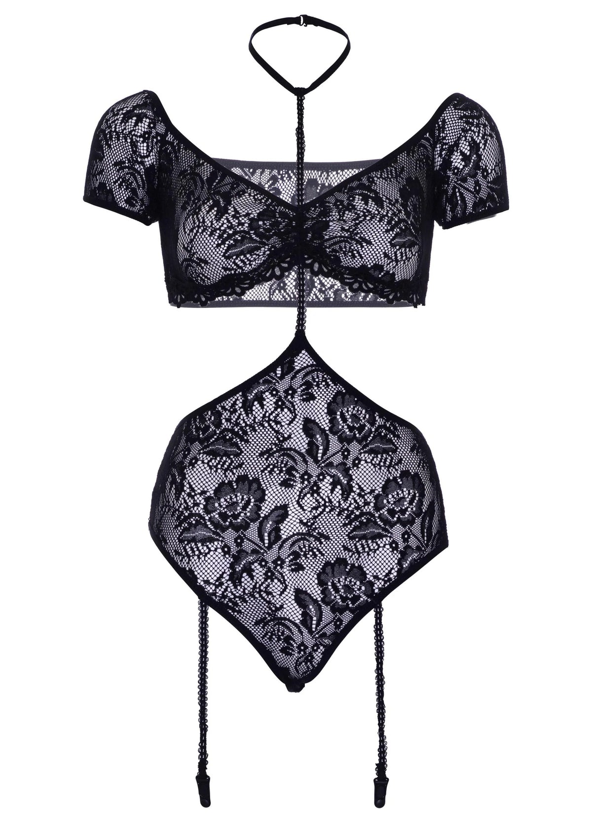 Bestel: Bandeau Top and Garter Teddy by Leg Avenue - bij Happytoys: de erotische sex webshop | liever Happy dan Easy ⭐⭐⭐⭐⭐