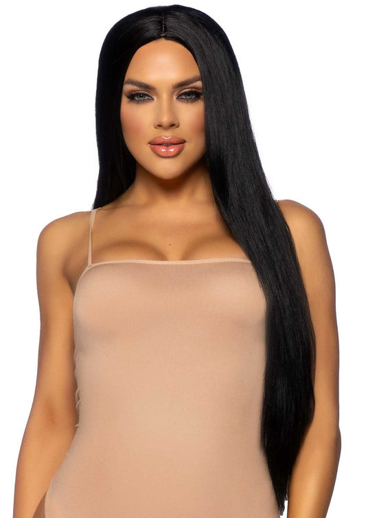 Bestel: Long Straight Center Part Wig by Leg Avenue - bij Happytoys: de erotische sex webshop | liever Happy dan Easy ⭐⭐⭐⭐⭐ - Default Title - 82098 - BLACK - O/S