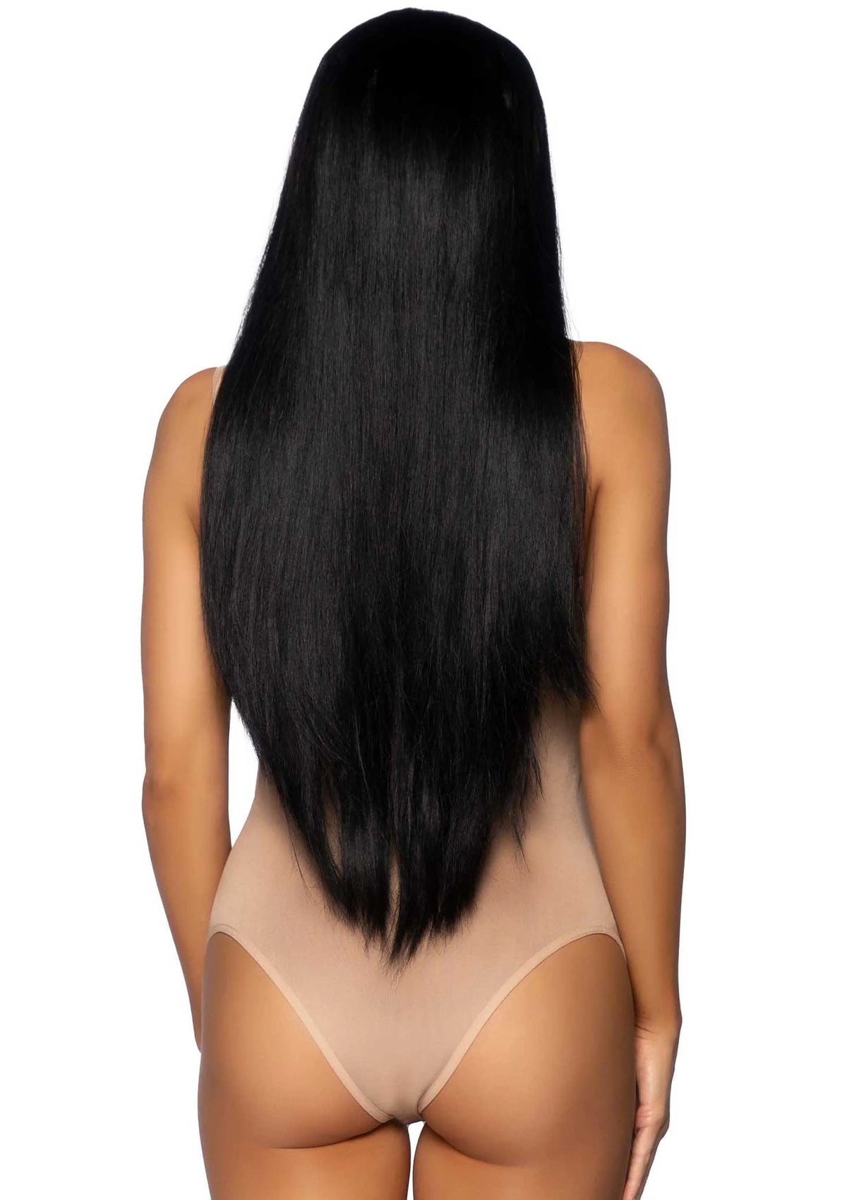 Bestel: Long Straight Center Part Wig by Leg Avenue - bij Happytoys: de erotische sex webshop | liever Happy dan Easy ⭐⭐⭐⭐⭐