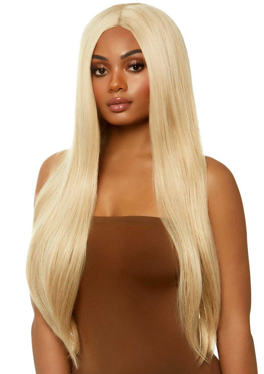 Bestel: Long Straight Center Part Wig by Leg Avenue - bij Happytoys: de erotische sex webshop | liever Happy dan Easy ⭐⭐⭐⭐⭐ - Default Title - 82098 - BLONDE - O/S