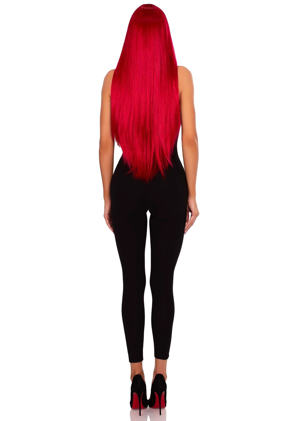 Bestel: Long Straight Center Part Wig by Leg Avenue - bij Happytoys: de erotische sex webshop | liever Happy dan Easy ⭐⭐⭐⭐⭐