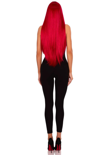Bestel: Long Straight Center Part Wig by Leg Avenue - bij Happytoys: de erotische sex webshop | liever Happy dan Easy ⭐⭐⭐⭐⭐