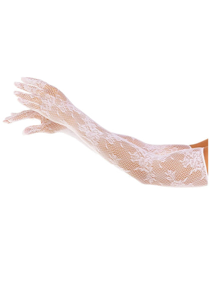 Bestel: Opera Length Floral Net Gloves by Leg Avenue - bij Happytoys.nl, happytoys.be, Happytoys.ae: erotische sex webshop | liever Happy dan Easy ⭐⭐⭐⭐⭐