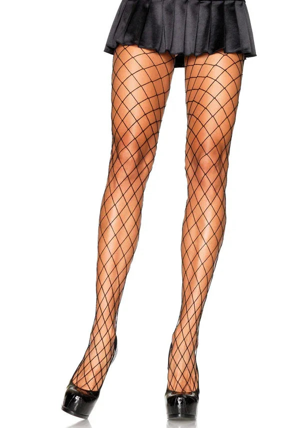 Bestel: Diamond Fishnet Pantyhose by Leg Avenue - bij Happytoys.nl, happytoys.be, Happytoys.ae: erotische sex webshop | liever Happy dan Easy ⭐⭐⭐⭐⭐ - Default Title - 85087 - BLACK - O/S