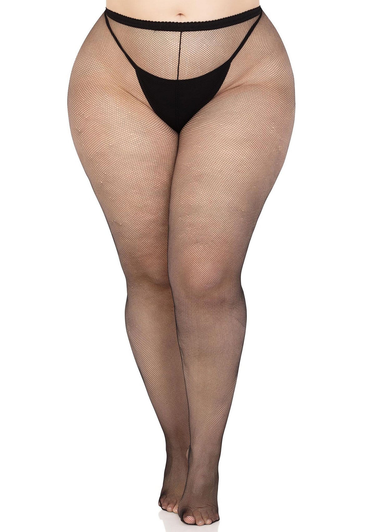 Bestel: Plus Elastane Micro Net Tights - bij Happytoys.nl, happytoys.be, Happytoys.ae: erotische sex webshop | liever Happy dan Easy ⭐⭐⭐⭐⭐ - Default Title - 85112 - BLACK - 1X/2X