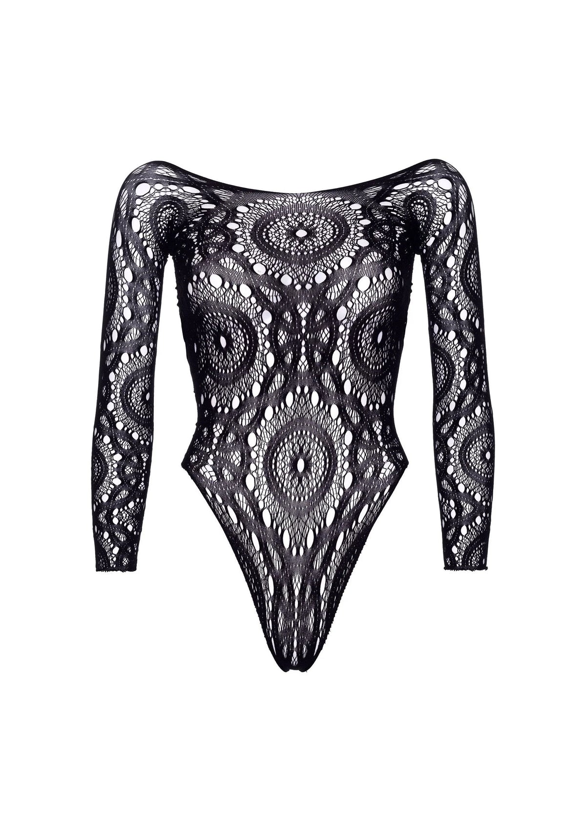 Bestel: Long Sleeved Snap Crotch Thong Back Teddy - bij Happytoys.nl, happytoys.be, Happytoys.ae: erotische sex webshop | liever Happy dan Easy ⭐⭐⭐⭐⭐
