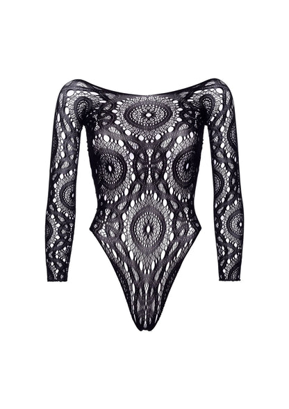 Bestel: Long Sleeved Snap Crotch Thong Back Teddy - bij Happytoys.nl, happytoys.be, Happytoys.ae: erotische sex webshop | liever Happy dan Easy ⭐⭐⭐⭐⭐