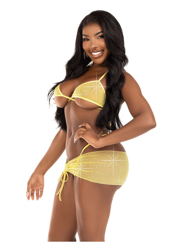 Bestel: Rhinestone Bra Top, String and Sarong by Leg Avenue Very Sexy Lingerie - bij Happytoys: de erotische sex webshop | liever Happy dan Easy ⭐⭐⭐⭐⭐