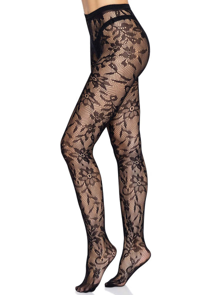 Bestel: Seamless Floral Lace Pantyhose - bij Happytoys.nl, happytoys.be, Happytoys.ae: erotische sex webshop | liever Happy dan Easy ⭐⭐⭐⭐⭐