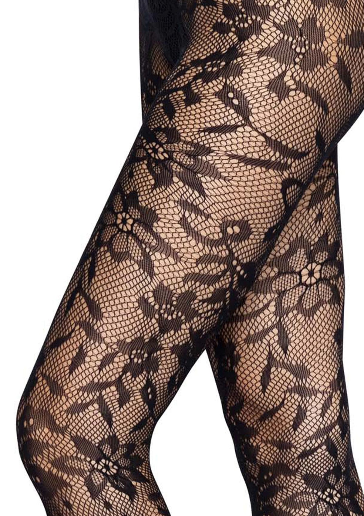 Bestel: Seamless Floral Lace Pantyhose - bij Happytoys.nl, happytoys.be, Happytoys.ae: erotische sex webshop | liever Happy dan Easy ⭐⭐⭐⭐⭐