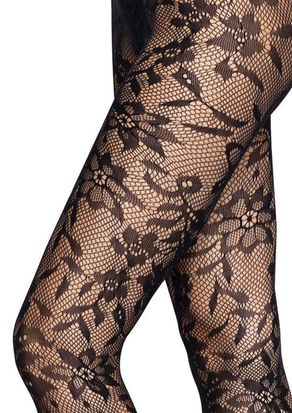 Bestel: Seamless Floral Lace Pantyhose - bij Happytoys.nl, happytoys.be, Happytoys.ae: erotische sex webshop | liever Happy dan Easy ⭐⭐⭐⭐⭐