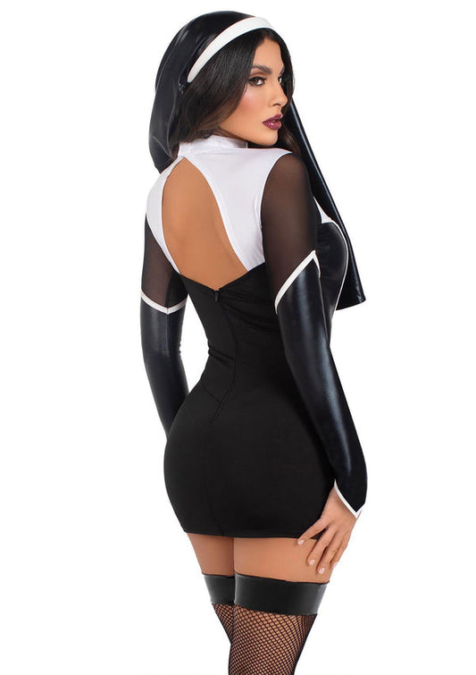 Bestel: Holy Hottie Nun Dress by Leg Avenue - bij Happytoys: de erotische sex webshop | liever Happy dan Easy ⭐⭐⭐⭐⭐