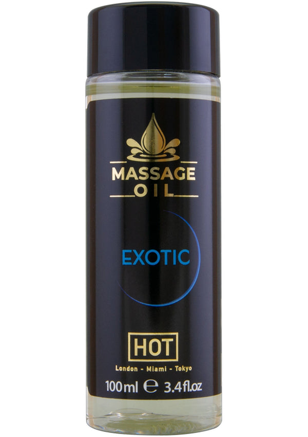 Bestel: Massage Oil 100 ml by Hot - bij Happytoys: de erotische sex webshop | liever Happy dan Easy ⭐⭐⭐⭐⭐ - exotic - 90232 - EXOTIC - 100