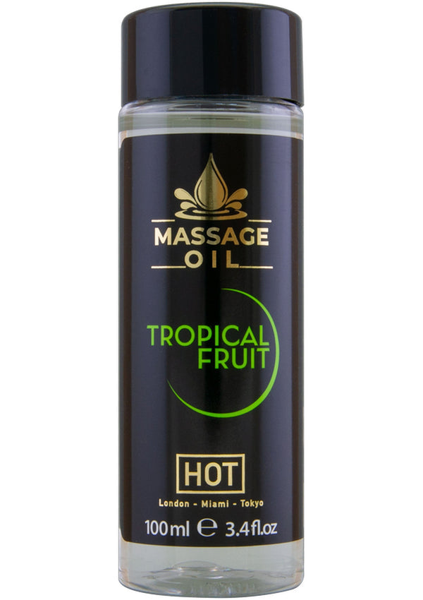 Bestel: Massage Oil 100 ml by Hot - bij Happytoys: de erotische sex webshop | liever Happy dan Easy ⭐⭐⭐⭐⭐
