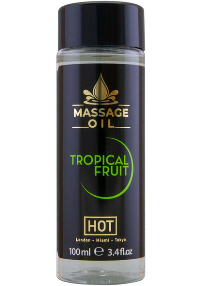 Bestel: Massage Oil 100 ml by Hot - bij Happytoys: de erotische sex webshop | liever Happy dan Easy ⭐⭐⭐⭐⭐