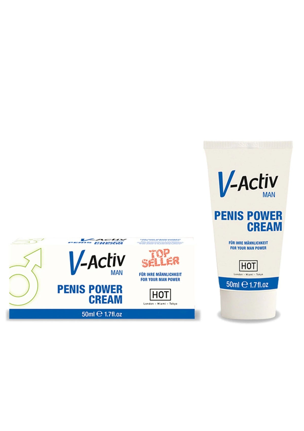 Bestel: V - Activ Penis Power Cream 50 ml - bij Happytoys.nl, happytoys.be, Happytoys.ae: erotische sex webshop | liever Happy dan Easy ⭐⭐⭐⭐⭐ - Default Title - 90260 - NATUREL - 50