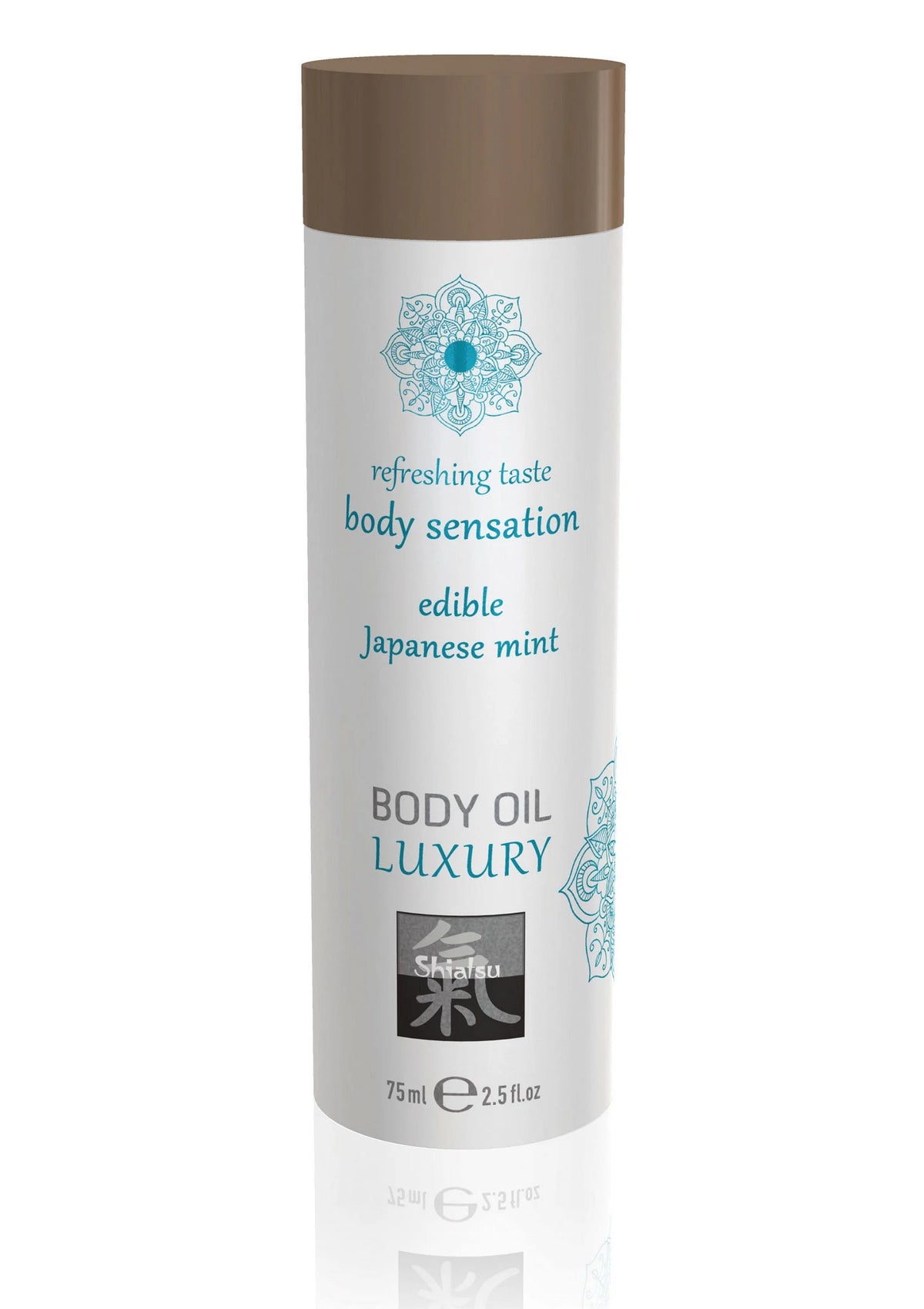 Bestel: Luxury Edible Body Oil 75 ml by Hot Shiatsu - Body Oil bij Happytoys.nl, happytoys.be, Happytoys.ae: erotische sex webshop | liever Happy dan Easy ⭐⭐⭐⭐⭐ - Mint - 90451 - MINT - 75