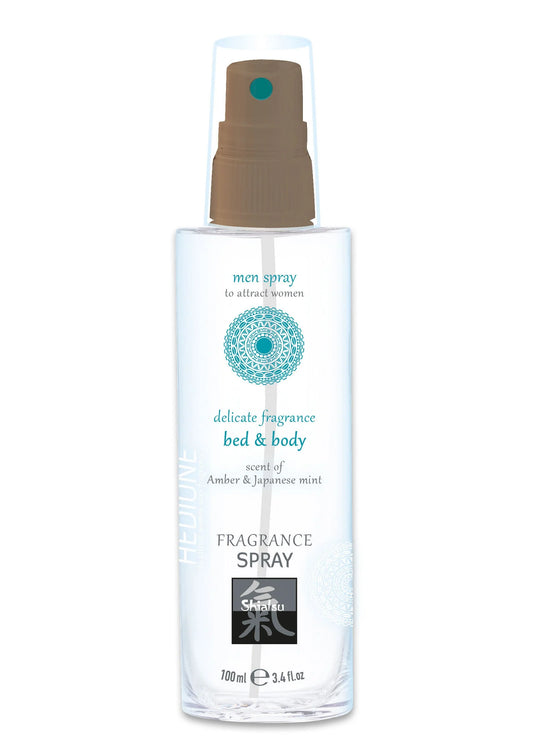 Bestel: Bed & Body Fragrance Spray 100 ml by Hot Shiatsu - drogisterij bij Happytoys.nl, happytoys.be, Happytoys.ae: erotische sex webshop | liever Happy dan Easy ⭐⭐⭐⭐⭐ - amber - 90459 - AMBER - 100