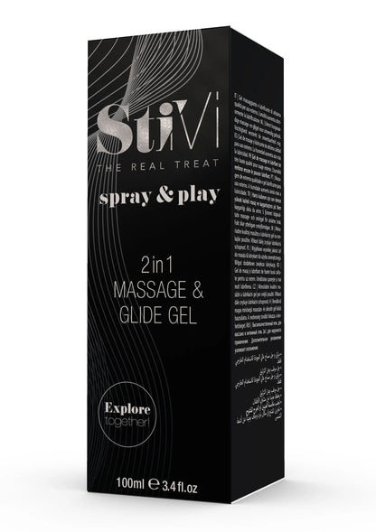 Bestel: StiVi Massage & Glide Gel 100m - bij Happytoys.nl, happytoys.be, Happytoys.ae: erotische sex webshop | liever Happy dan Easy ⭐⭐⭐⭐⭐