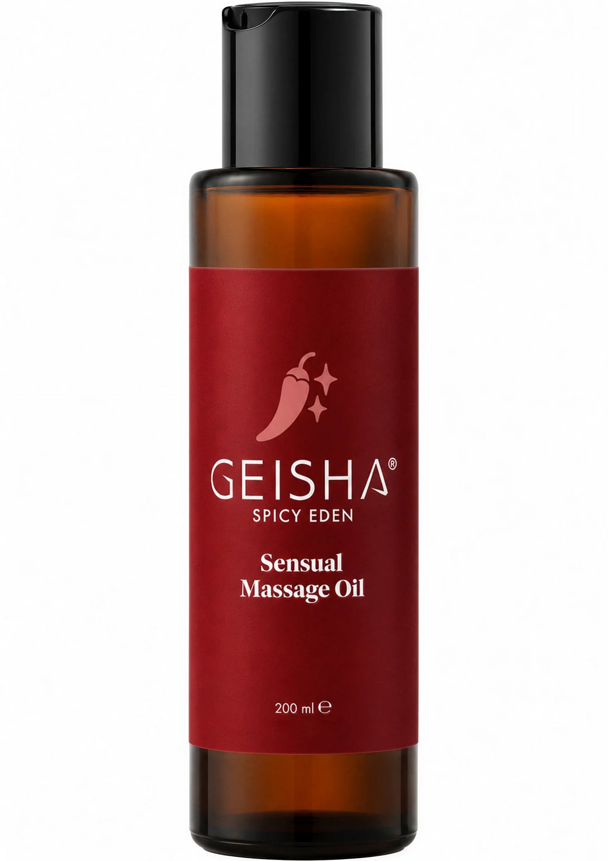 Bestel: Sensual Massage Oil 200 ml by Geisha - bij Happytoys.nl, happytoys.be, Happytoys.ae: erotische sex webshop | liever Happy dan Easy ⭐⭐⭐⭐⭐ - Spicy Eden - 90607 - SPICY - 200