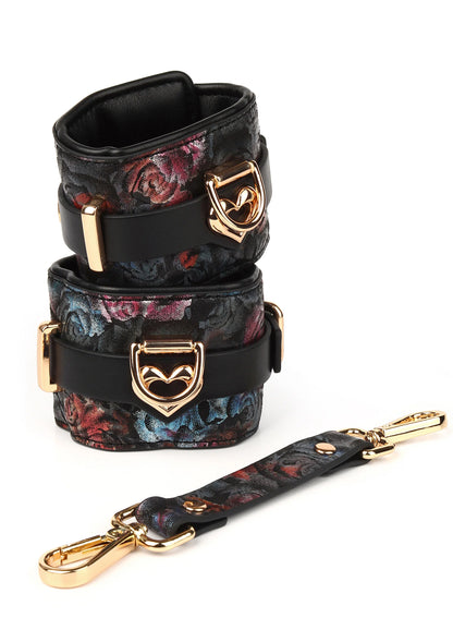 Bestel: Floral Jacquard Wrist Cuffs by Geisha - bij Happytoys.nl, happytoys.be, Happytoys.ae: erotische sex webshop | liever Happy dan Easy ⭐⭐⭐⭐⭐