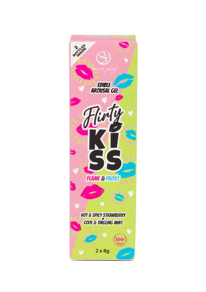 Bestel: Flirt Kiss Gel Strawberry Mint 2x8 gr by Secret Play - bij Happytoys: de erotische sex webshop | liever Happy dan Easy ⭐⭐⭐⭐⭐