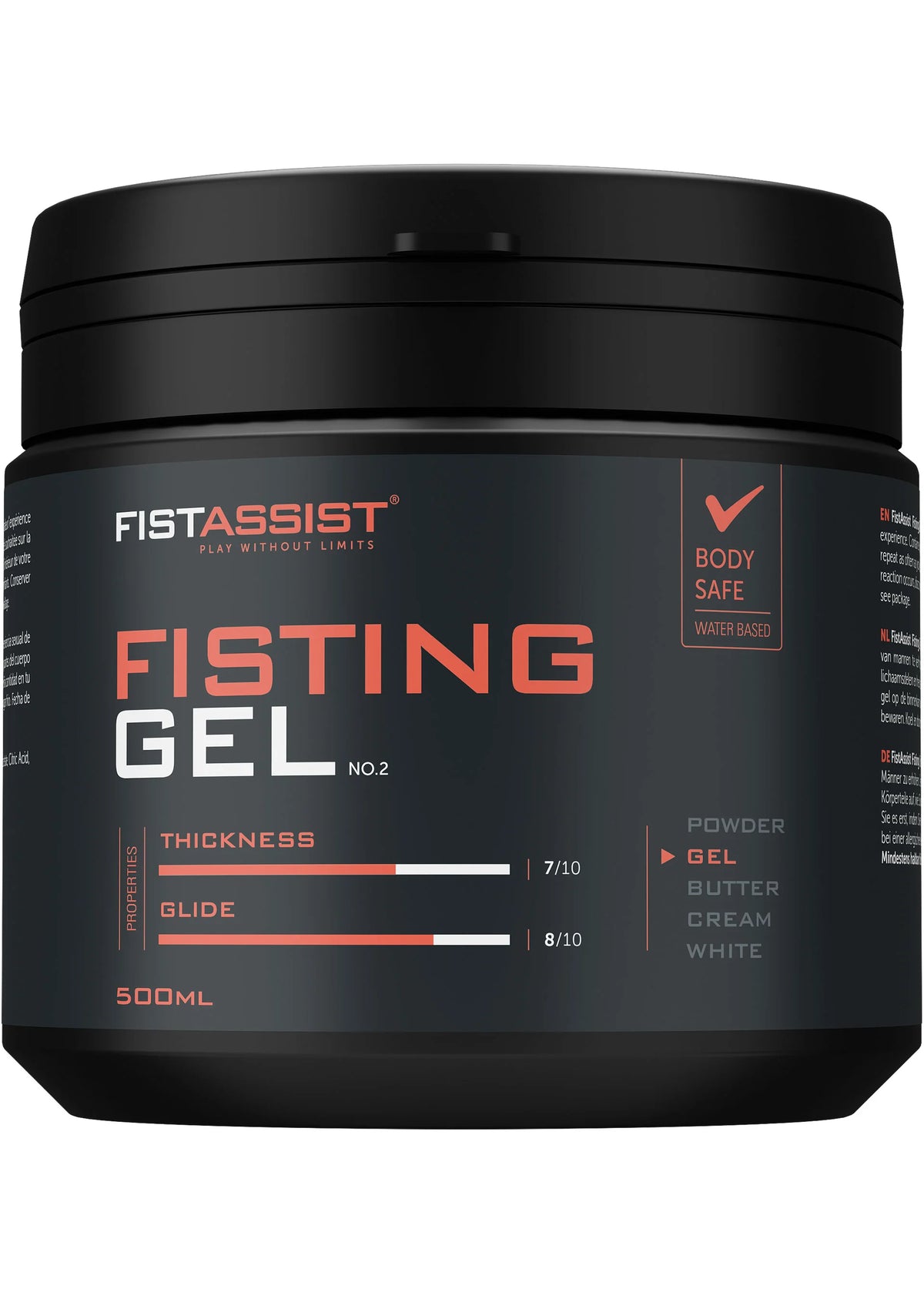 Bestel: Fisting Gel 500 ml by Cobeco Fist Assist - bij Happytoys: de erotische sex webshop | liever Happy dan Easy ⭐⭐⭐⭐⭐