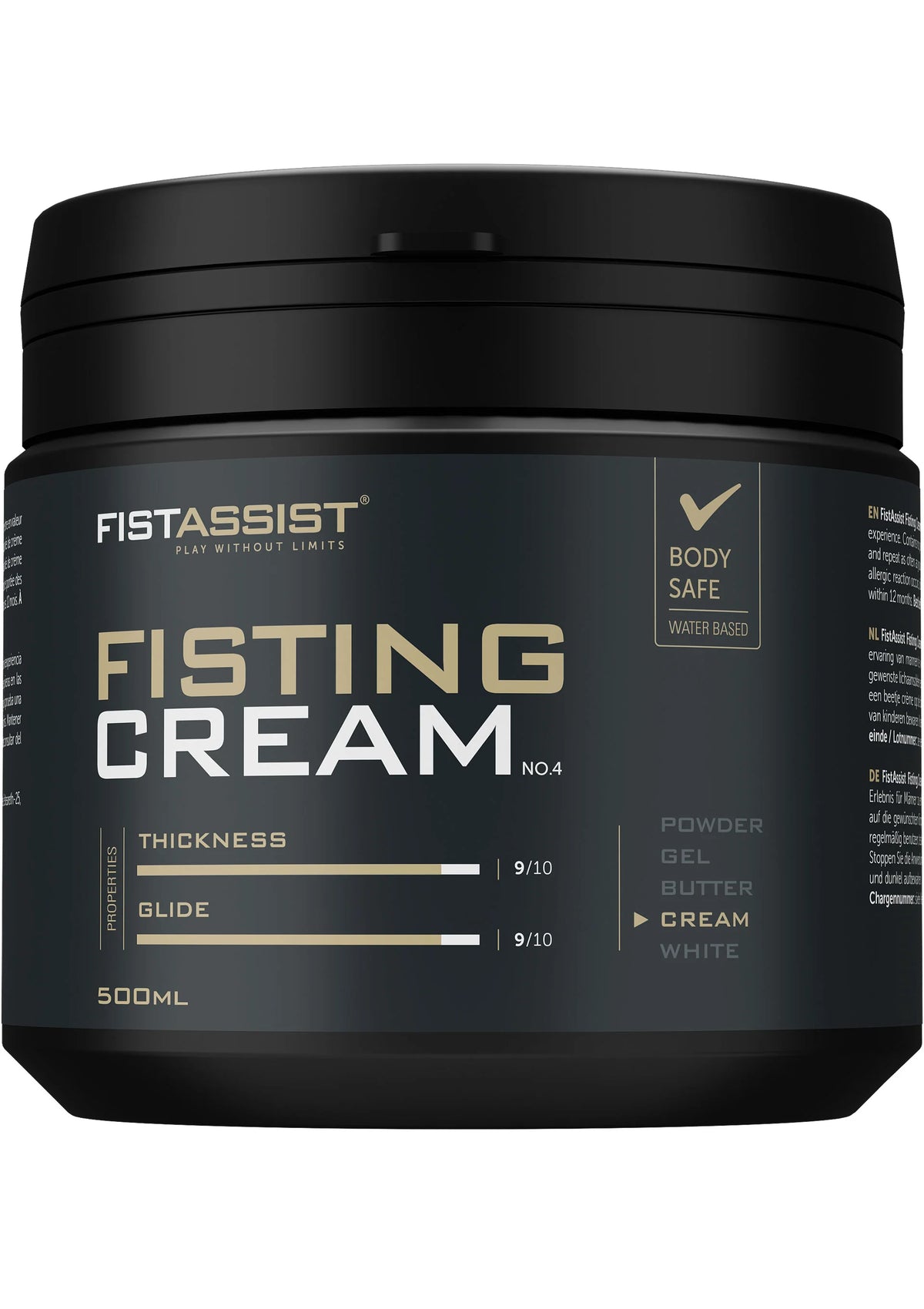 Bestel: Fisting Cream 500 ml by Cobeco Fist Assist - bij Happytoys: de erotische sex webshop | liever Happy dan Easy ⭐⭐⭐⭐⭐