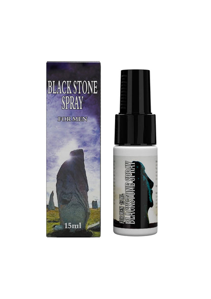 Bestel: Black Stone Delay Spray 15 ml - bij Happytoys.nl, happytoys.be, Happytoys.ae: erotische sex webshop | liever Happy dan Easy ⭐⭐⭐⭐⭐ - Default Title - 92555 - NATUREL - 15