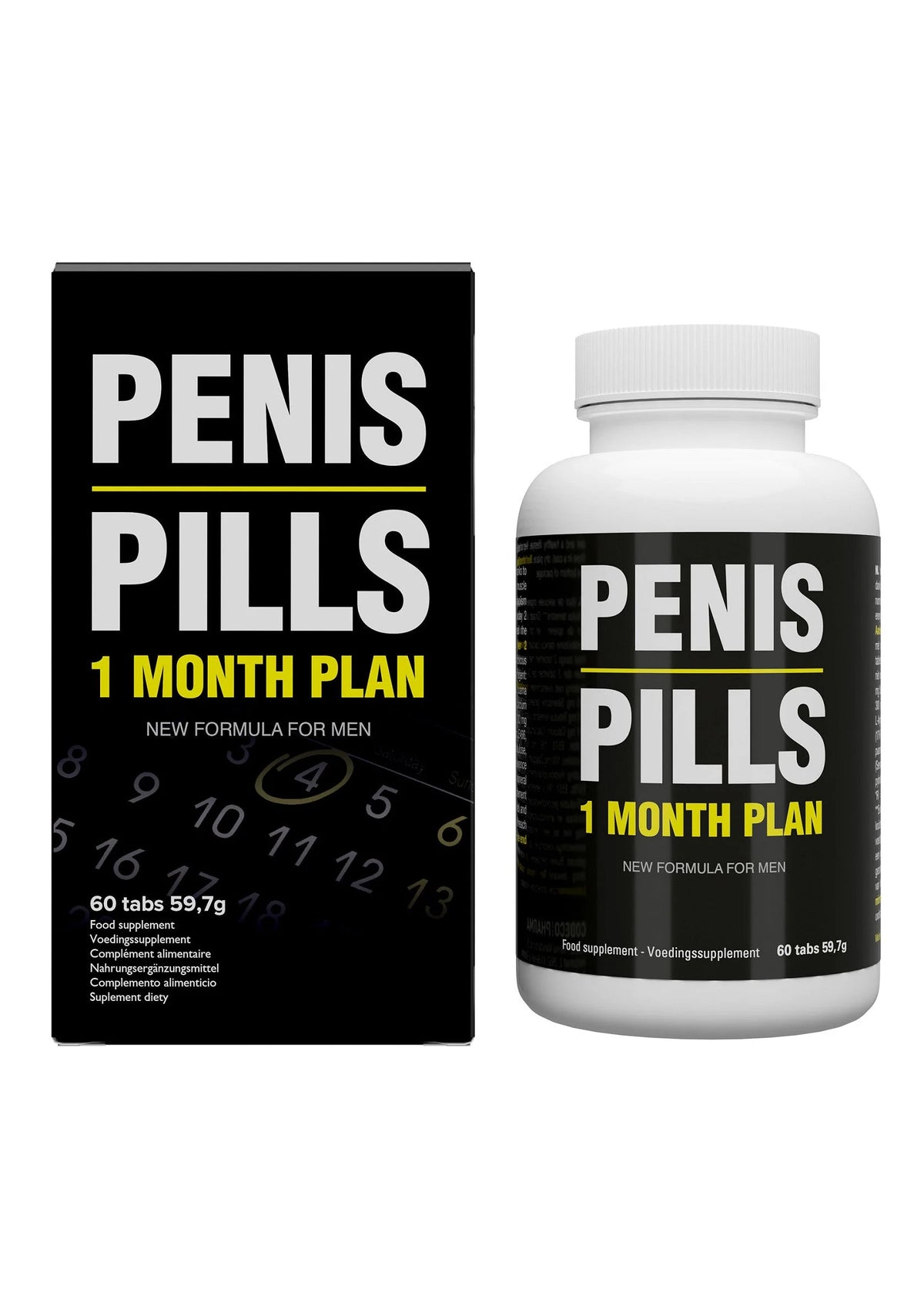 Bestel: Penis Pills 1 Month Plan 60 pcs - bij Happytoys.nl, happytoys.be, Happytoys.ae: erotische sex webshop | liever Happy dan Easy ⭐⭐⭐⭐⭐ - Default Title - 92615 - NATUREL