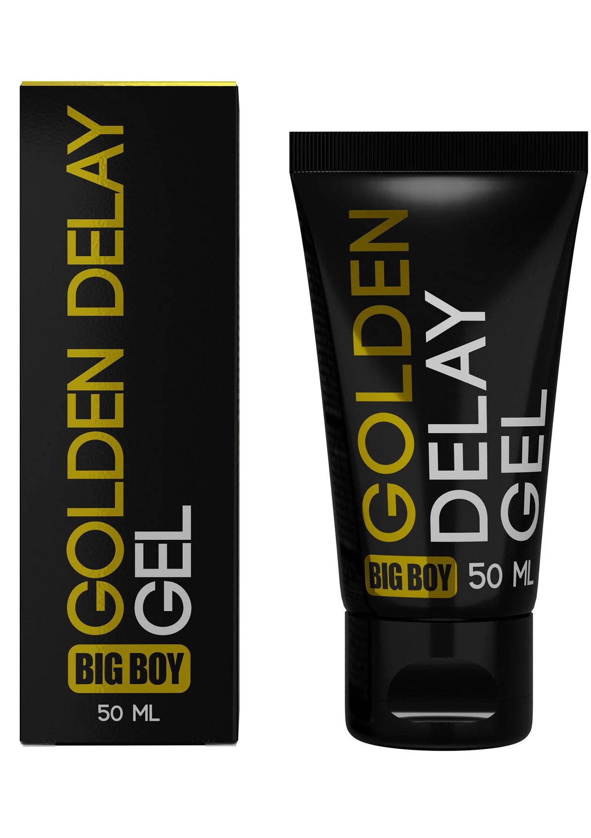 Bestel: Big Boy Golden Delay Gel 50 ml by Cobeco Big Boy - bij Happytoys: de erotische sex webshop | liever Happy dan Easy ⭐⭐⭐⭐⭐