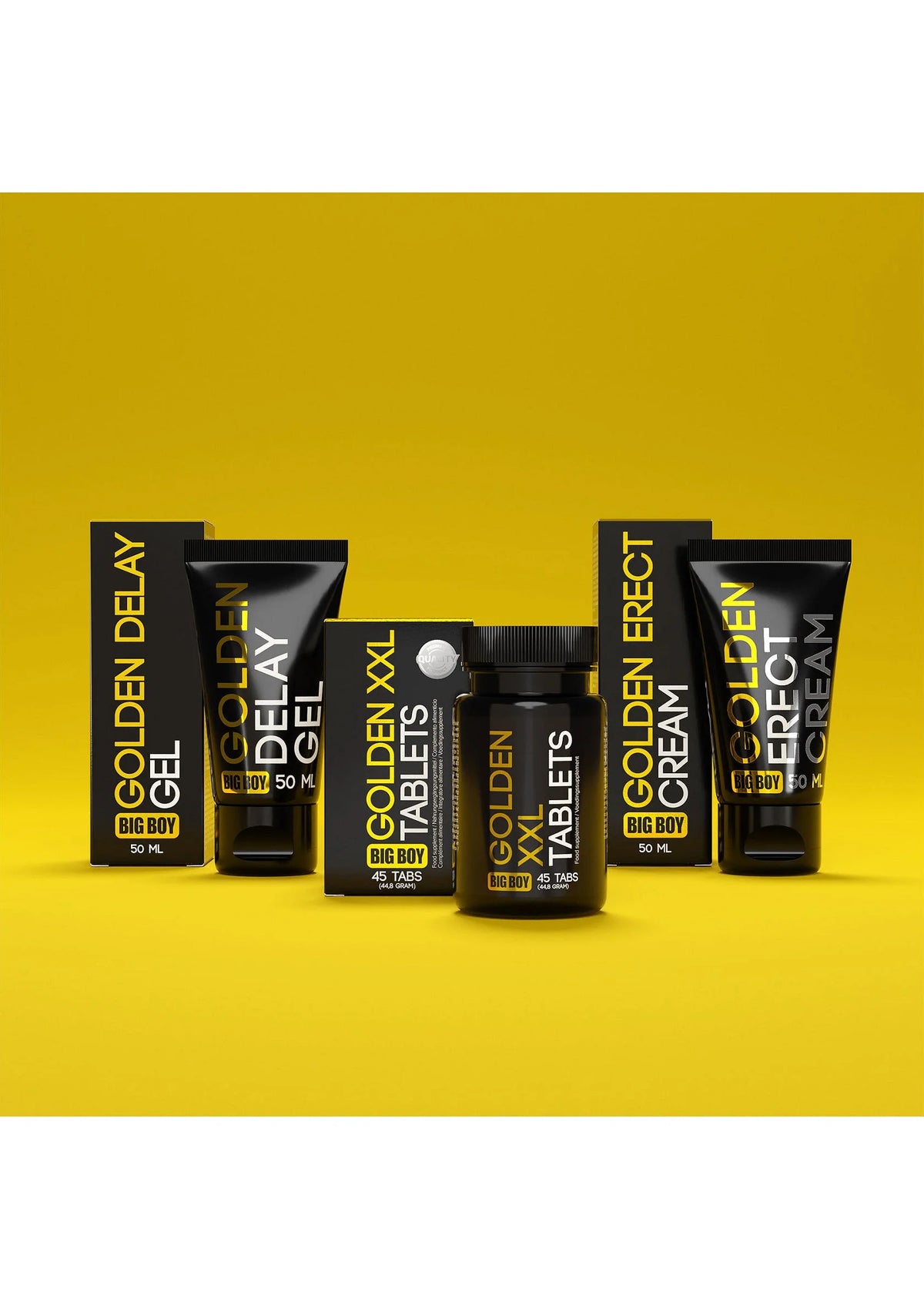 Bestel: Big Boy Golden Delay Gel 50 ml by Cobeco Big Boy - bij Happytoys: de erotische sex webshop | liever Happy dan Easy ⭐⭐⭐⭐⭐