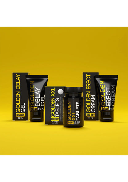 Bestel: Big Boy Golden Delay Gel 50 ml by Cobeco Big Boy - bij Happytoys: de erotische sex webshop | liever Happy dan Easy ⭐⭐⭐⭐⭐