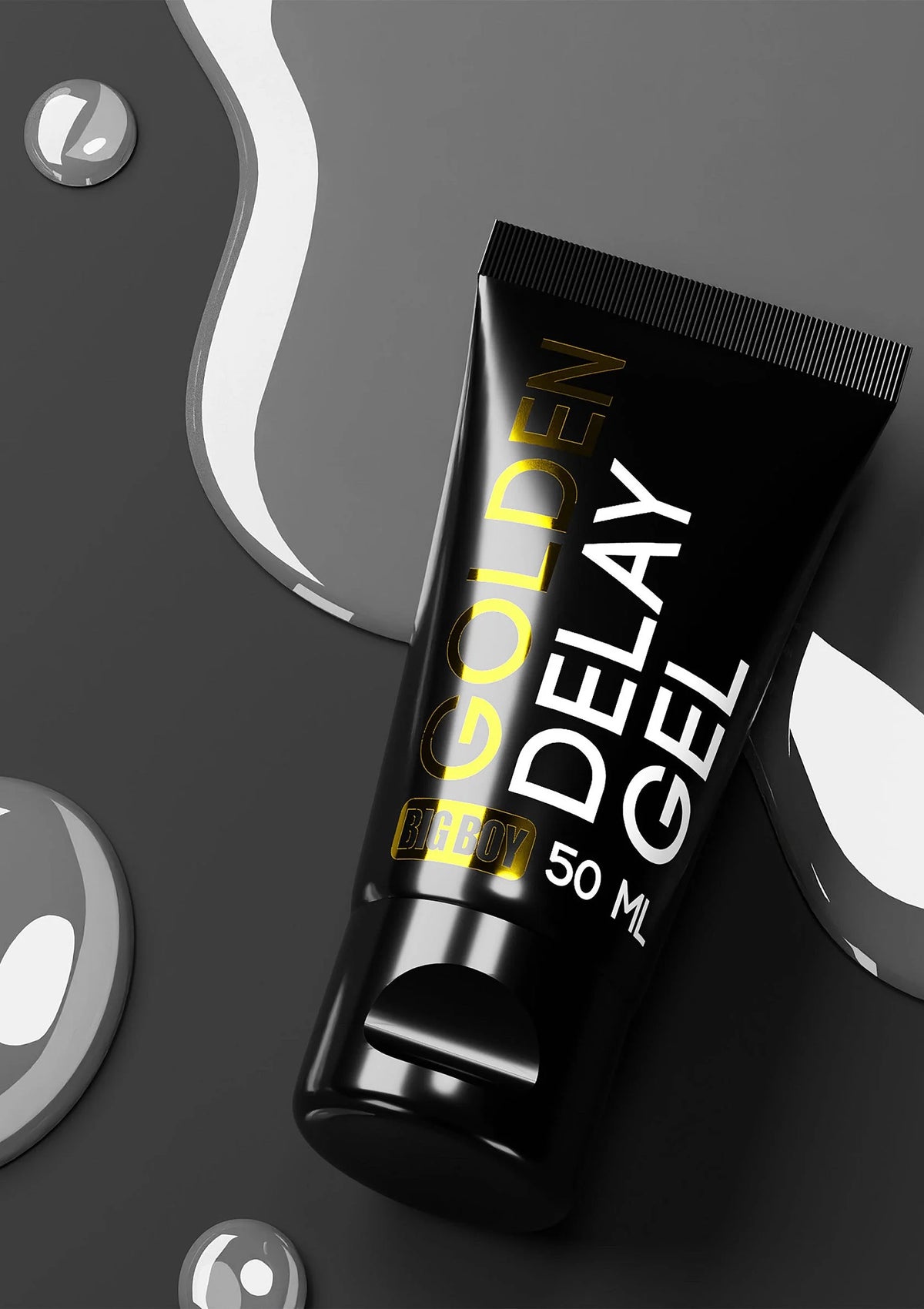 Bestel: Big Boy Golden Delay Gel 50 ml by Cobeco Big Boy - bij Happytoys: de erotische sex webshop | liever Happy dan Easy ⭐⭐⭐⭐⭐