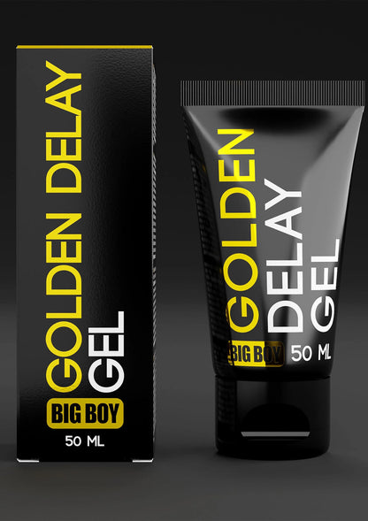 Bestel: Big Boy Golden Delay Gel 50 ml by Cobeco Big Boy - bij Happytoys: de erotische sex webshop | liever Happy dan Easy ⭐⭐⭐⭐⭐