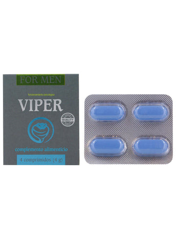 Bestel: Viper For Men Pills 4 Pcs ES - PT by Cobeco - bij Happytoys: de erotische sex webshop | liever Happy dan Easy ⭐⭐⭐⭐⭐