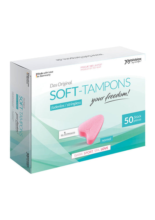 Bestel: Soft Tampons Normal (Box of 50) by Joy Division - bij Happytoys: de erotische sex webshop | liever Happy dan Easy ⭐⭐⭐⭐⭐