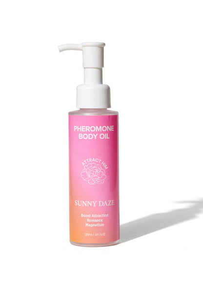 Bestel: Phero Body Oil Attract Him 120 ml by Eye of Love Bloom - bij Happytoys: de erotische sex webshop | liever Happy dan Easy ⭐⭐⭐⭐⭐ - Lilac Dream - 93962 - SUNNYDAZE - 120
