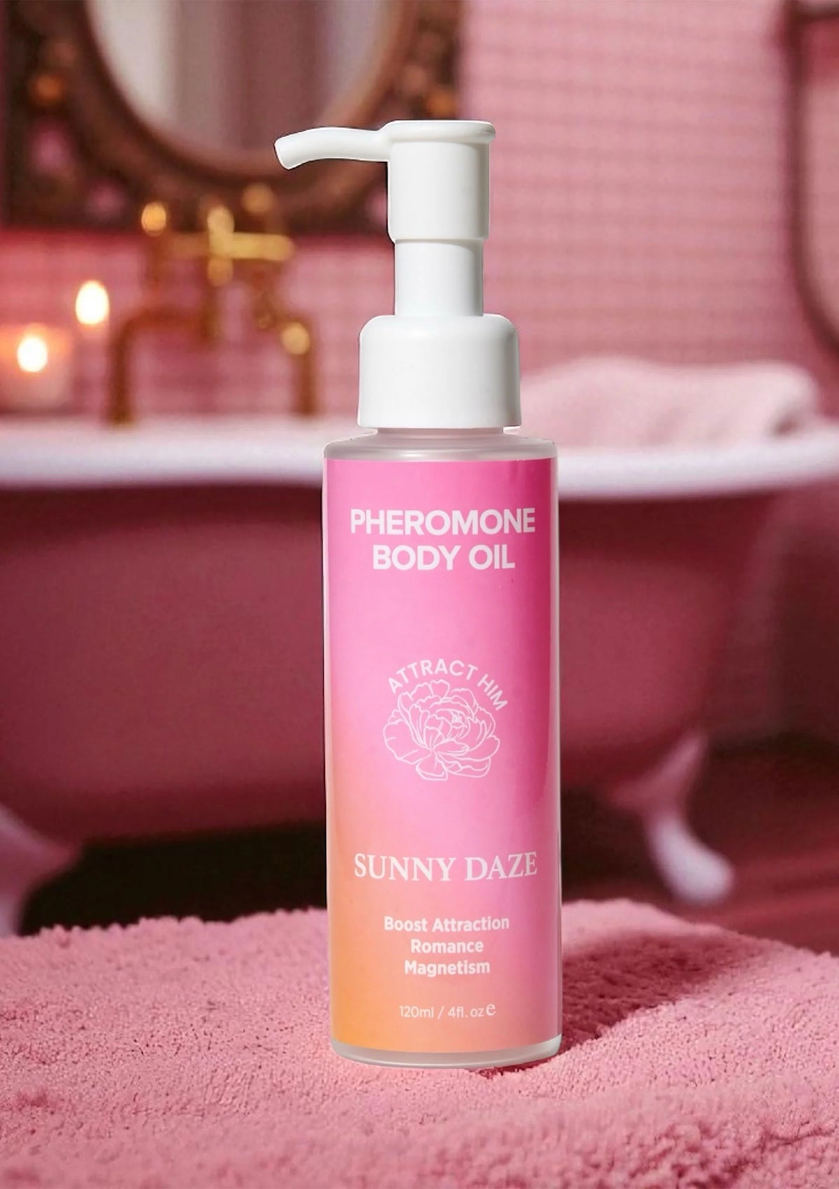 Bestel: Phero Body Oil Attract Him 120 ml by Eye of Love Bloom - bij Happytoys: de erotische sex webshop | liever Happy dan Easy ⭐⭐⭐⭐⭐