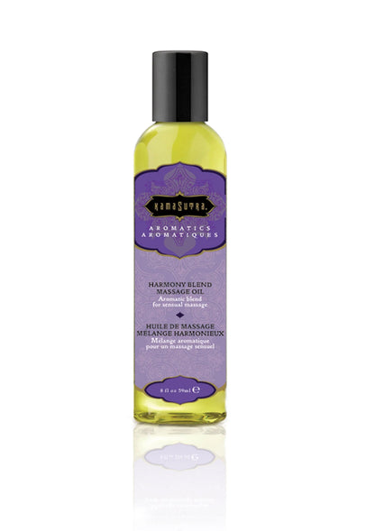 Bestel: Aromatic Massage Oil 59 ml - Harmony Blend - 59 ml by Kamastrutra - bij Happytoys: de erotische sex webshop | liever Happy dan Easy ⭐⭐⭐⭐⭐