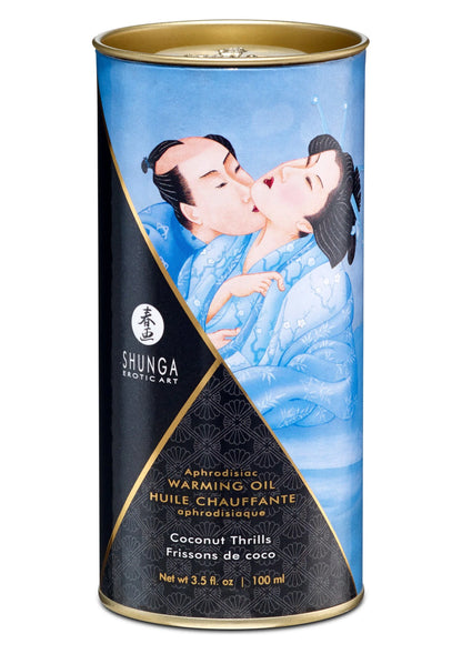 Bestel: Warming Oil - Creamy Latte - 100 ml by Shunga - bij Happytoys: de erotische sex webshop | liever Happy dan Easy ⭐⭐⭐⭐⭐