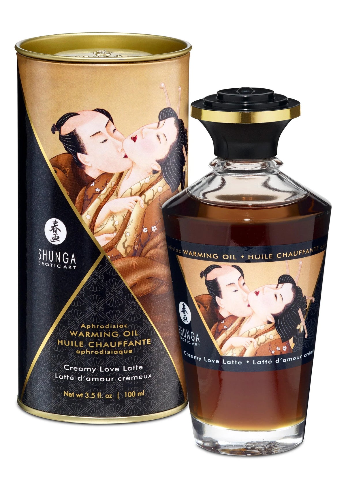 Bestel: Warming Oil - Creamy Latte - 100 ml by Shunga - bij Happytoys: de erotische sex webshop | liever Happy dan Easy ⭐⭐⭐⭐⭐ - Default Title - 94512 - COFFEE - 100