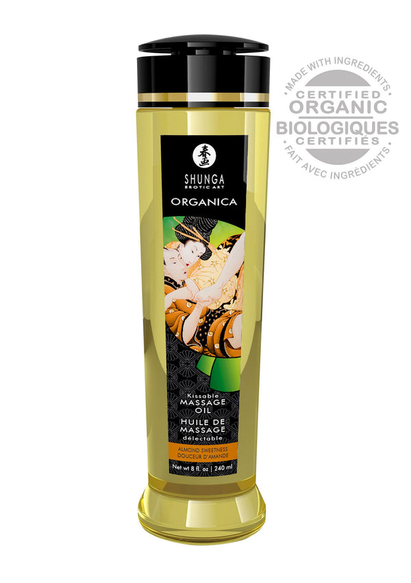 Bestel: Organica Kissable Oil by Shunga - bij Happytoys.nl, happytoys.be, Happytoys.ae: erotische sex webshop | liever Happy dan Easy ⭐⭐⭐⭐⭐
