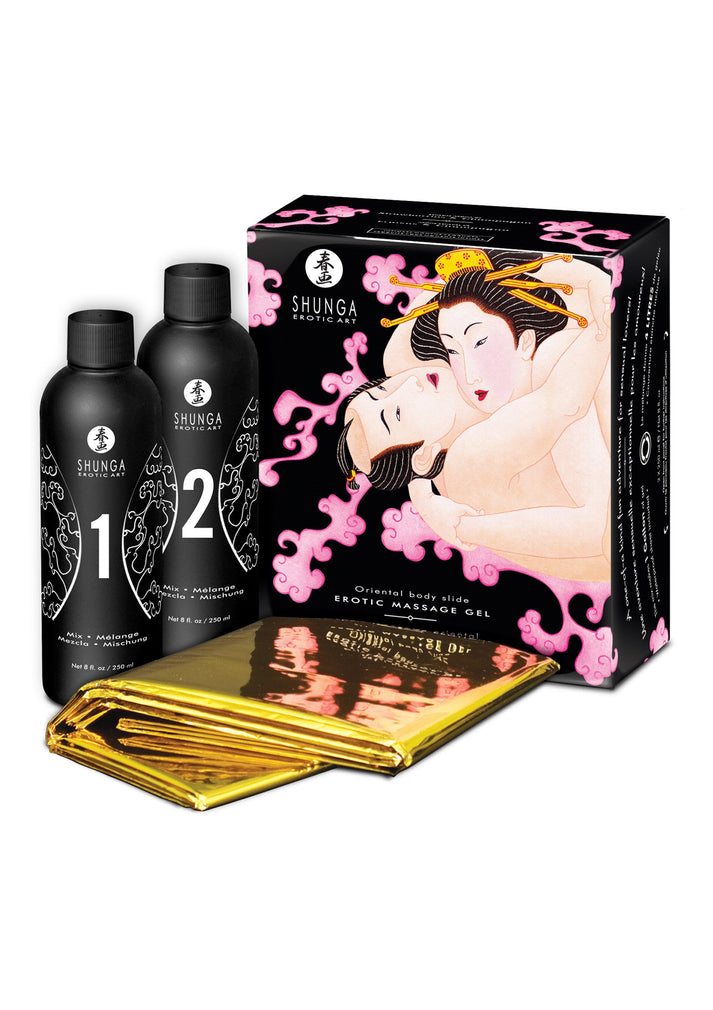 Bestel: Body - 2 - Body Oriental Gel Set by Shunga - bij Happytoys: de erotische sex webshop | liever Happy dan Easy ⭐⭐⭐⭐⭐ - Strawberry - 94516 - STRAWBERRY