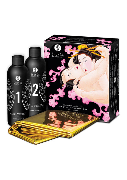 Bestel: Body - 2 - Body Oriental Gel Set by Shunga - bij Happytoys: de erotische sex webshop | liever Happy dan Easy ⭐⭐⭐⭐⭐ - Strawberry - 94516 - STRAWBERRY