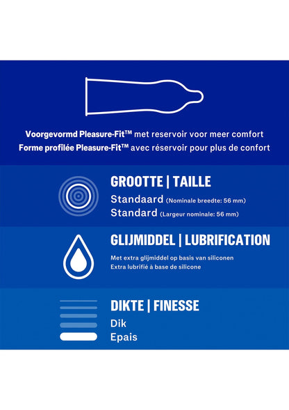 Bestel: Extra Safe 6 x 12 condoms by Durex - bij Happytoys: de erotische sex webshop | liever Happy dan Easy ⭐⭐⭐⭐⭐