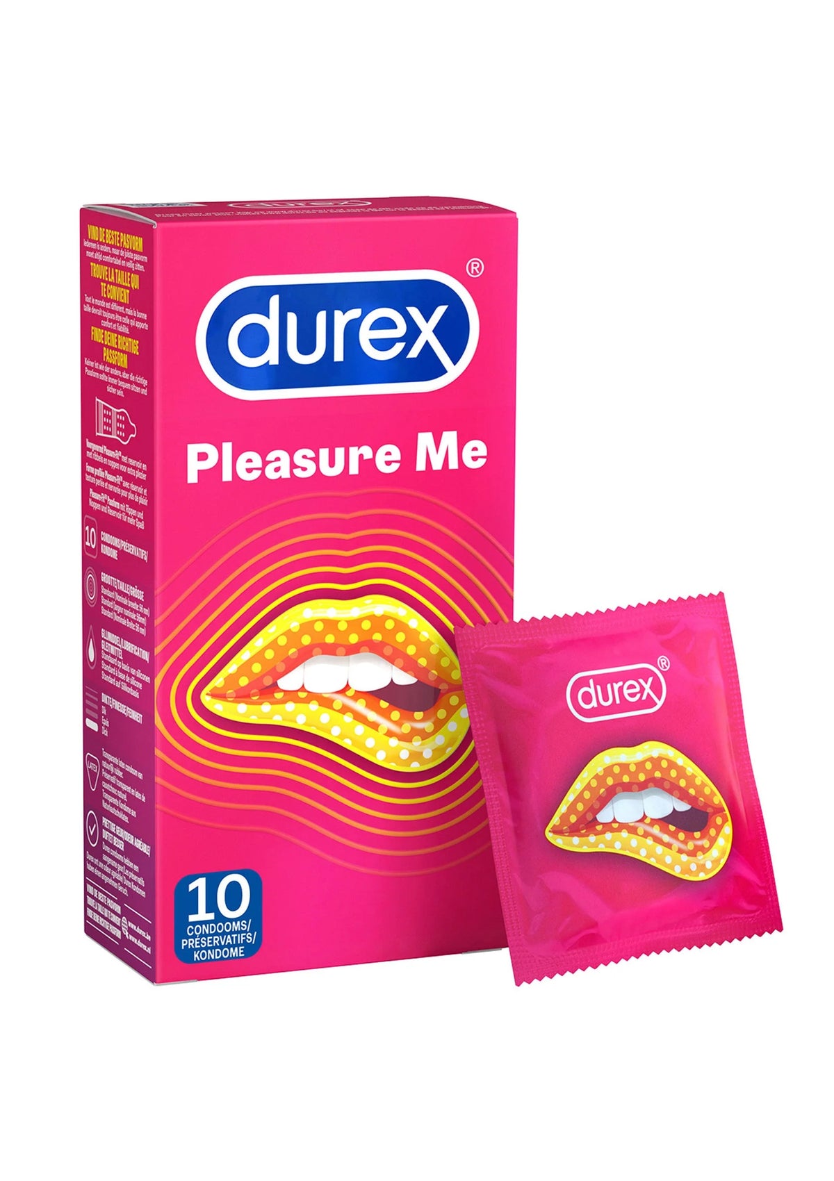 Bestel: Pleasure Me Condoms 6 x 10 by Durex - bij Happytoys: de erotische sex webshop | liever Happy dan Easy ⭐⭐⭐⭐⭐