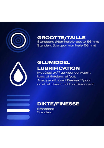 Bestel: Orgasm Intense 6 x 10 condoms by Durex - bij Happytoys.nl, happytoys.be, Happytoys.ae: erotische sex webshop | liever Happy dan Easy ⭐⭐⭐⭐⭐