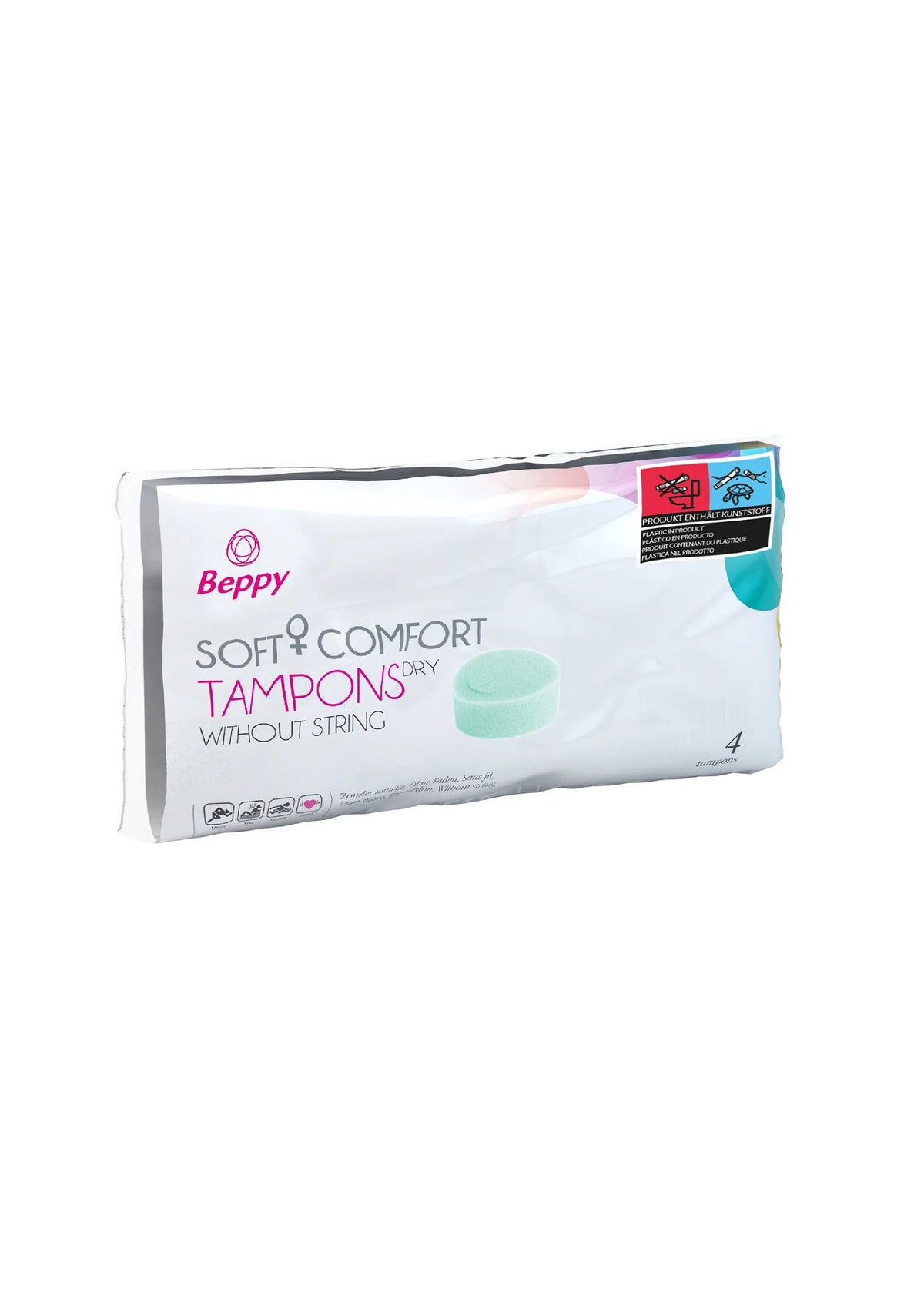 Bestel: Soft & Comfort Dry Tampons 4 pcs by Beppy - bij Happytoys: de erotische sex webshop | liever Happy dan Easy ⭐⭐⭐⭐⭐